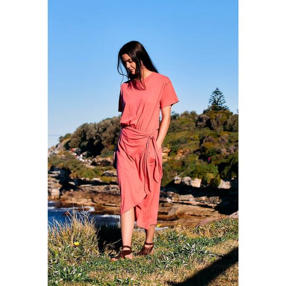 Free People Leila Midi Dress - XL - Coral Clay - Picture 1 of 3